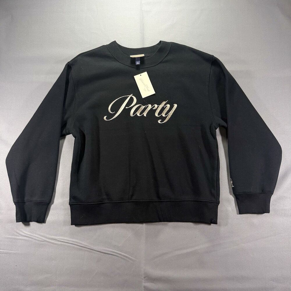 Universal Thread Women Holiday Knit Embroidered Pullover Sweatshirt Size M